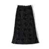 Chic midi skirt with floral lace design