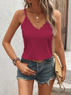 Women's - Summer Shirt - Spaghetti Straps - Versatile V-Neck Style - Perfect for Warm Days