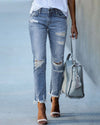 Casual denim trousers