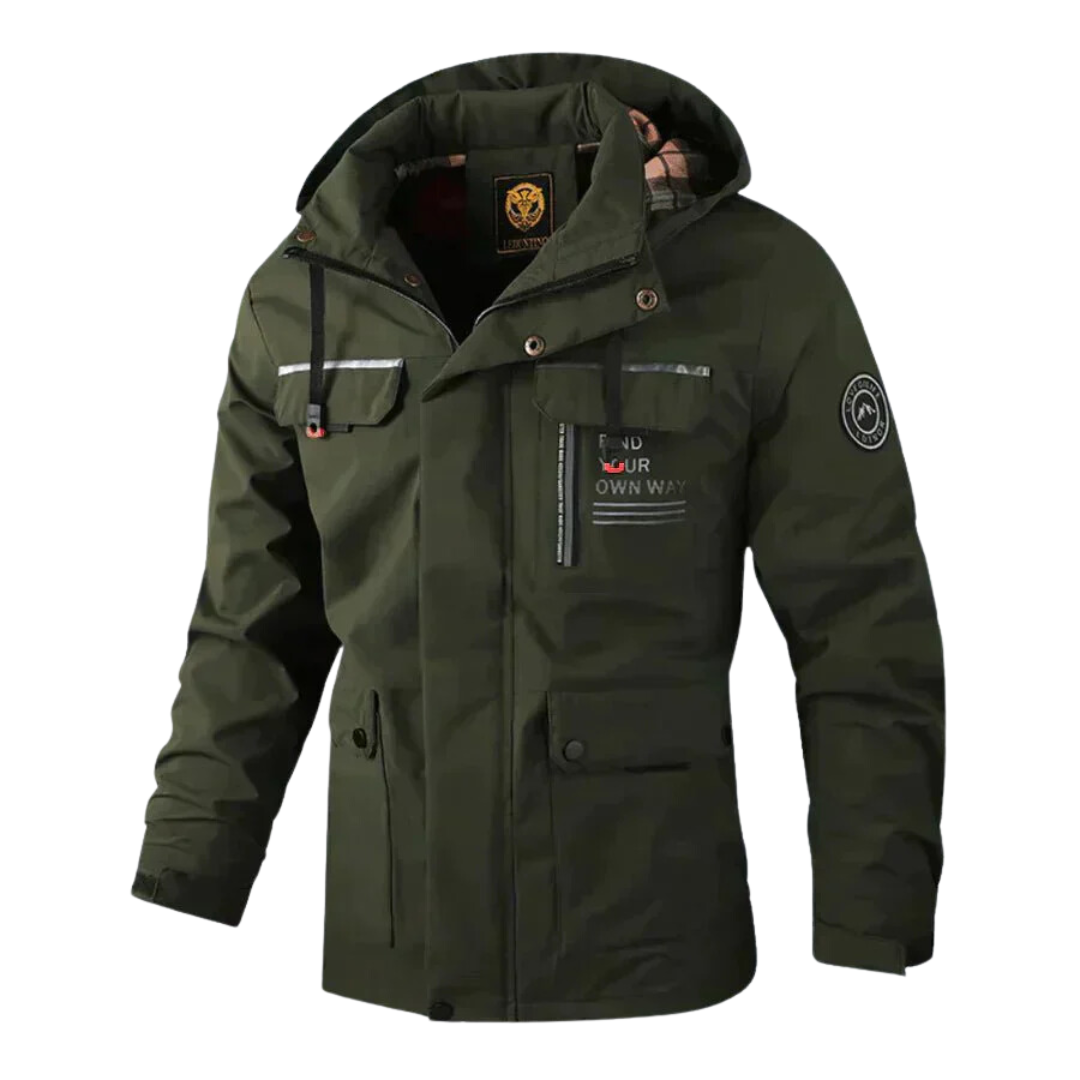 Men's - Winter Jacket - Polyester - Explorer Style - Cold Weather Coat Perfect for Adventures