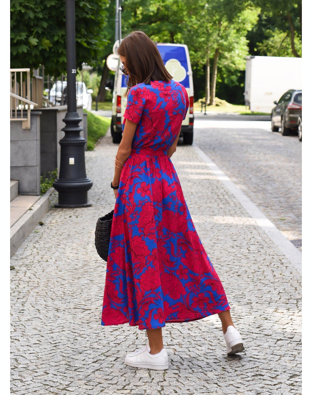 Dress with floral print spring/summer