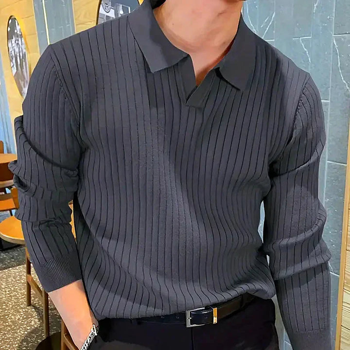 Men - Casual Jumper - Ribbed Knit - Comfortable & Stylish Knitwear for Everyday Wear