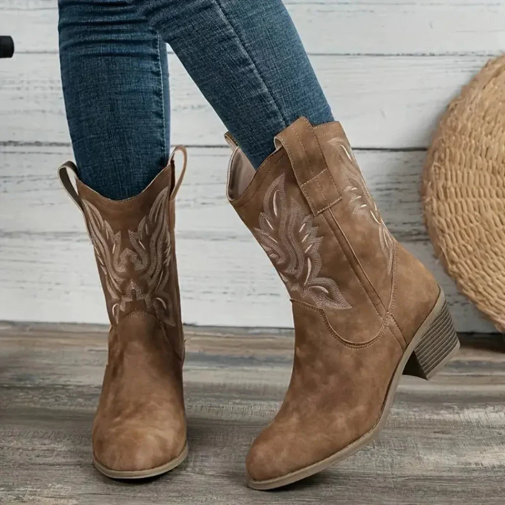 Women’s - Vegan Leather Cowboy Boots – Western Stitching