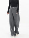 Asymmetric baggy trousers