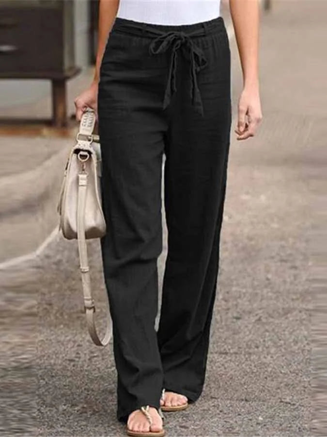 Relaxed linen trousers