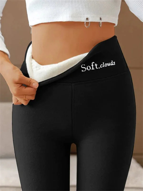 Lined slimming leggings