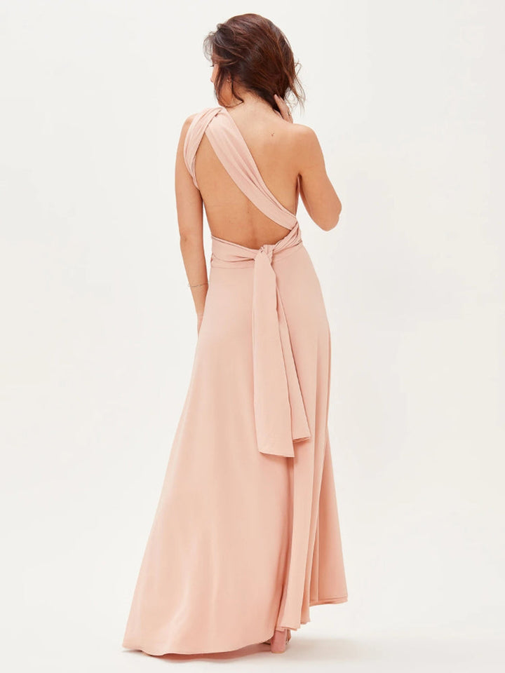 Fashion bridesmaid sisters dress