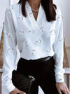 Women's - Casual Blouse - Lightweight Fabric - Trendy Everyday Wear for Effortless Style - Perfect for Any Occasion
