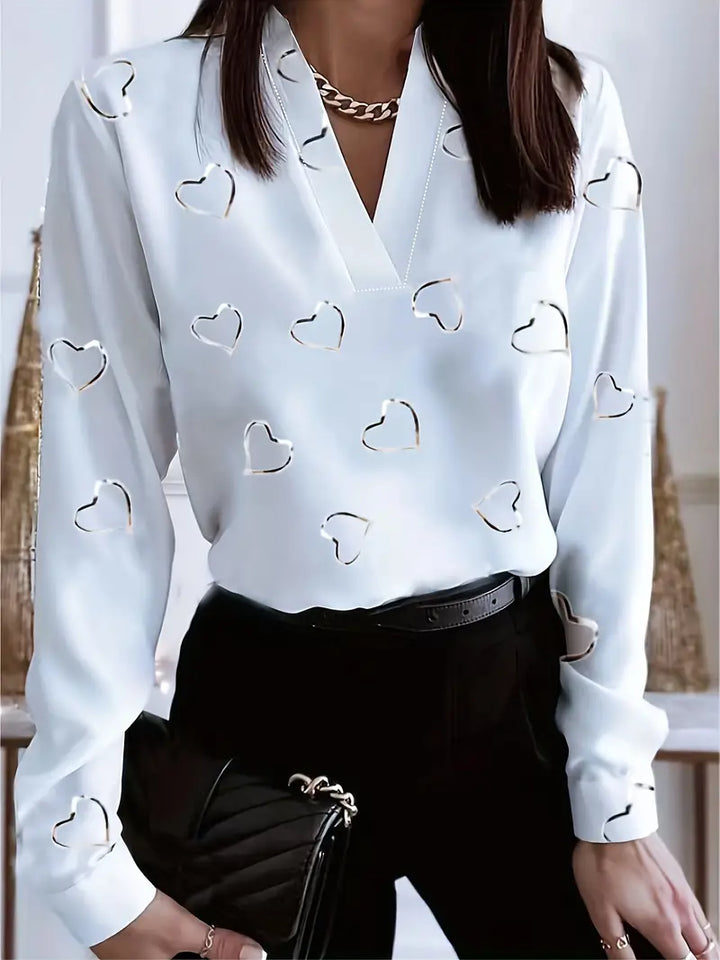 Women's - Casual Blouse - Lightweight Fabric - Trendy Everyday Wear for Effortless Style - Perfect for Any Occasion