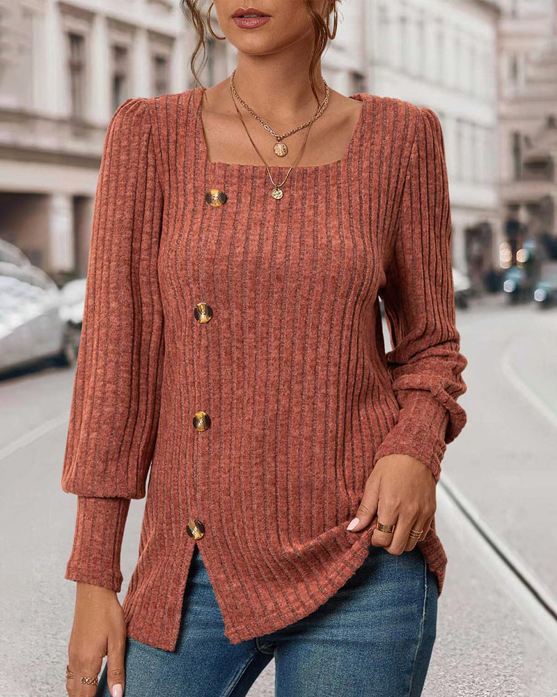 Rib knit top