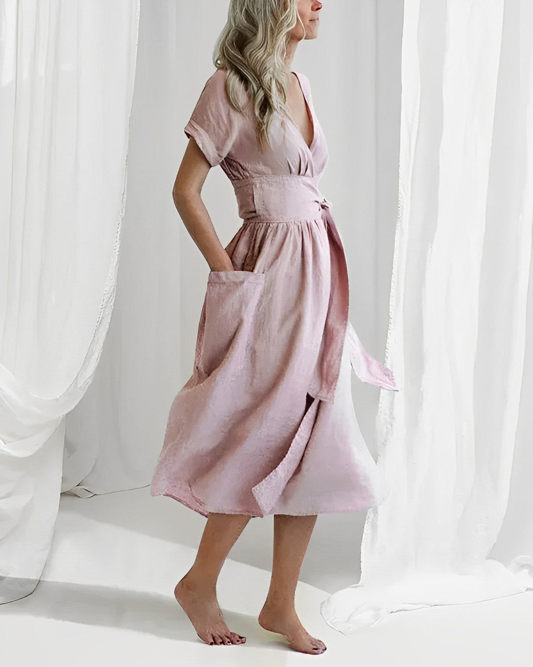 Elegant linen dress