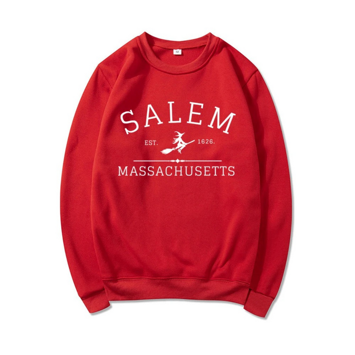 Casual sweatshirt with Salem Massachusetts design - women's jumper