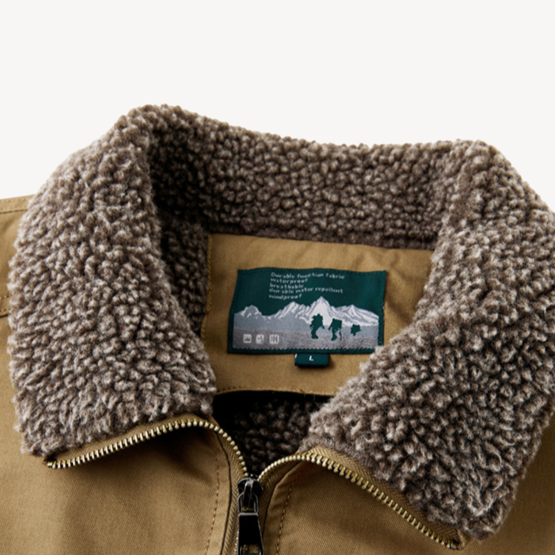 Men's - Sherpa-Lined Work Jacket - Cozy & Durable - Perfect for Cold Weather Adventures