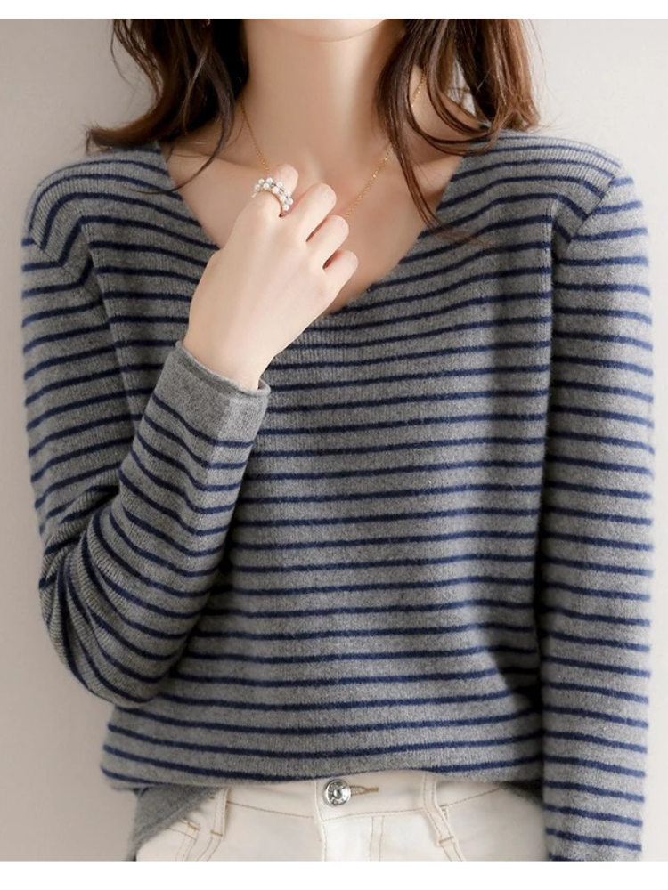 Casual Striped Women's Sweater