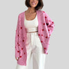 Cosy knitted ladies cardigan