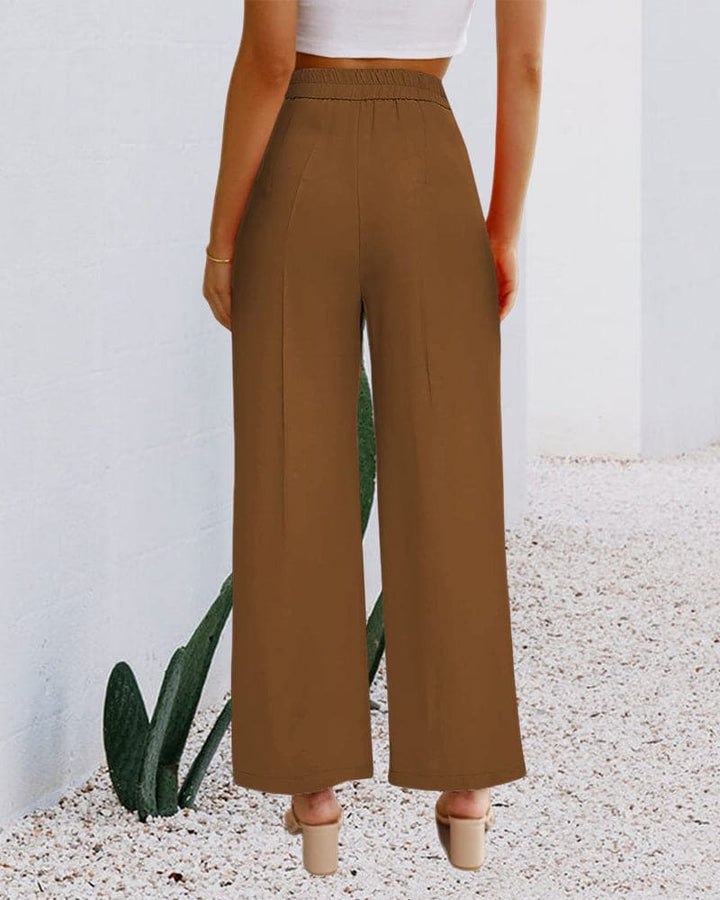 High-waisted trousers