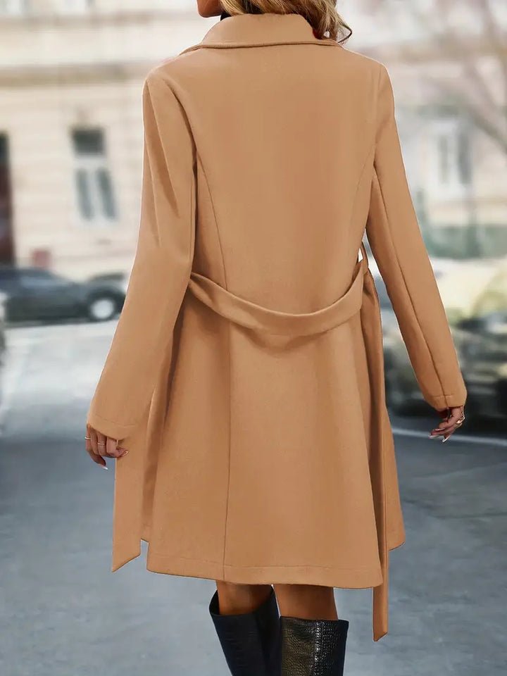 Double-breasted trench coat for style and elegance in every season