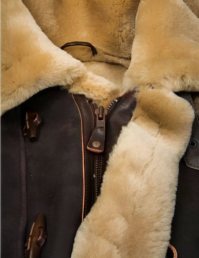 Warm sheepskin jacket