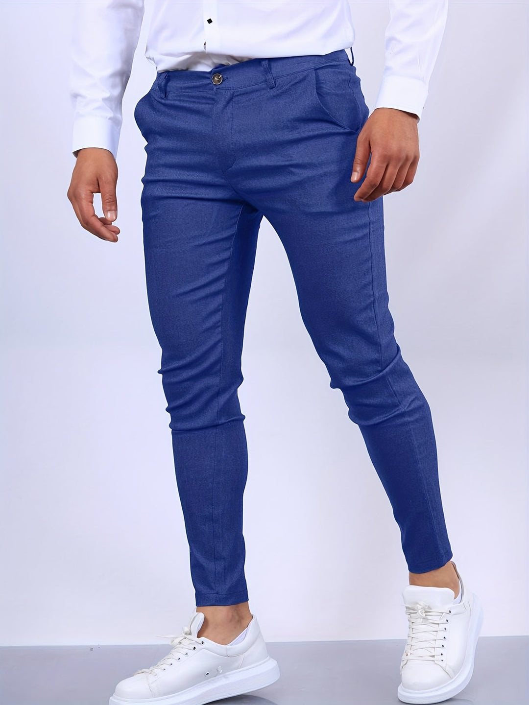 Fitted trousers for men