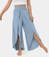 Yoga trousers with wide leg