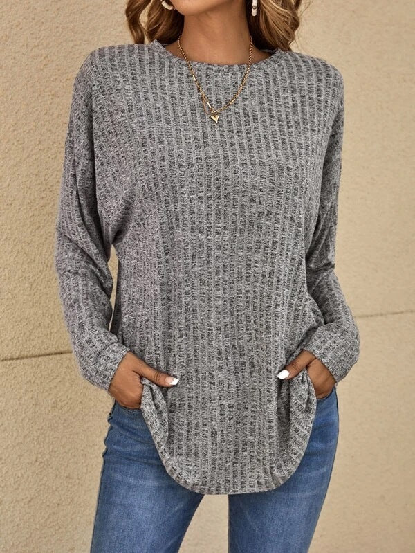 Casual sweatshirt with texture