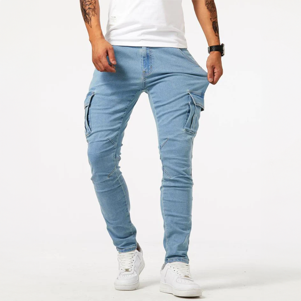 Men - Jeans - Cargo Style - Casual Comfort