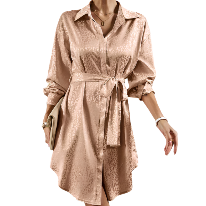 Women's - Elegant Shirt Dress - Stylish Design - Comfortable Fabric - Perfect for Any Occasion
