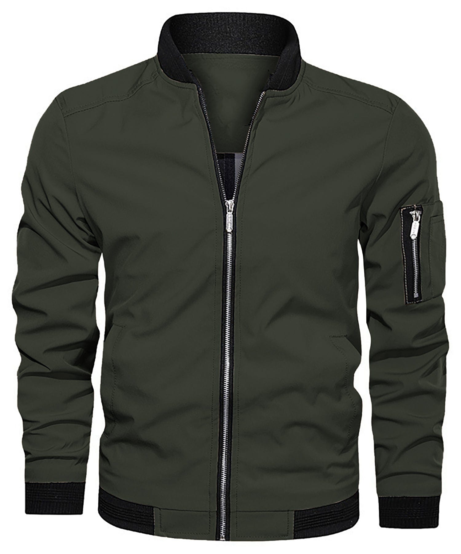 Men's - Stylish Bomber Jacket - Classic Unique Designs - Trendy Outerwear