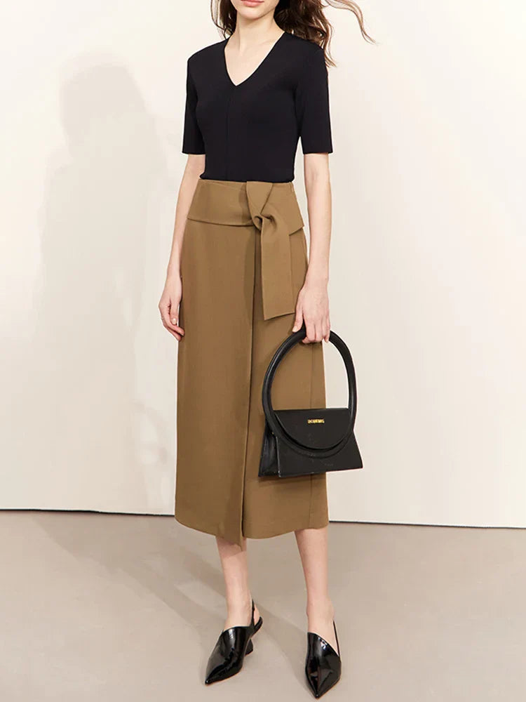 Long skirt in minimalist style