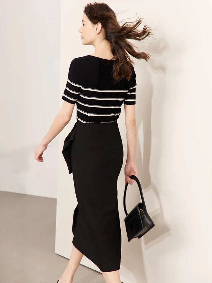 Long skirt in minimalist style