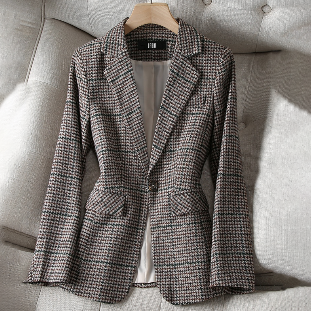 Checked deluxe blazer