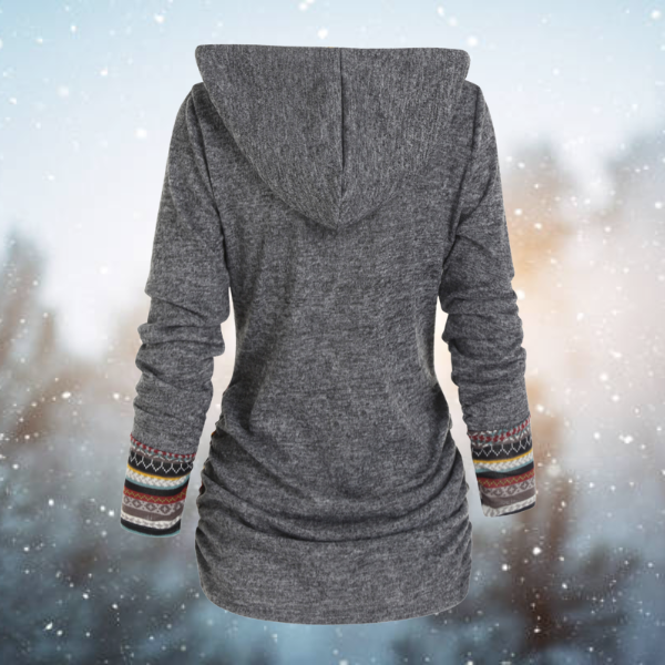 Tribal hooded sweater