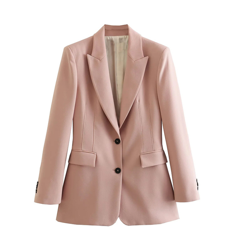 Solid two-piece ladies' suit