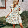 High-end floral summer dress