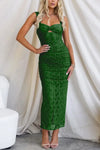 Women's - Maxi Dress - Mesh Fabric with Ruffles - Elegant and Stylish Summer Dress for Women
