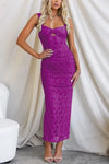 Women's - Maxi Dress - Mesh Fabric with Ruffles - Elegant and Stylish Summer Dress for Women