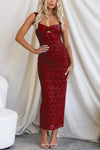 Women's - Maxi Dress - Mesh Fabric with Ruffles - Elegant and Stylish Summer Dress for Women