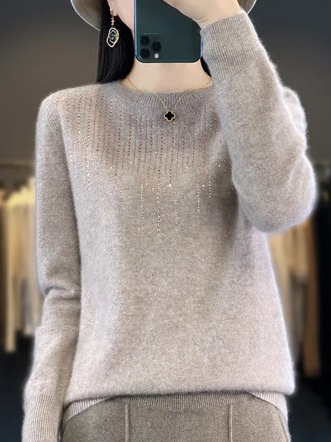 Warm glittery jumper