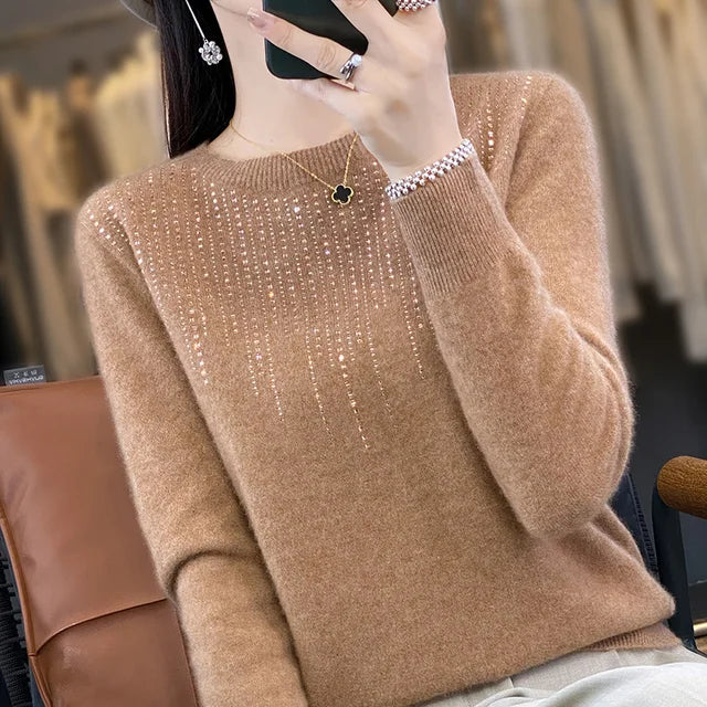 Warm glittery jumper