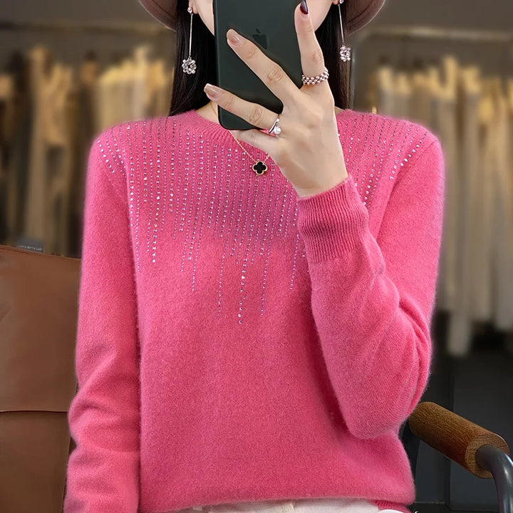 Warm glittery jumper