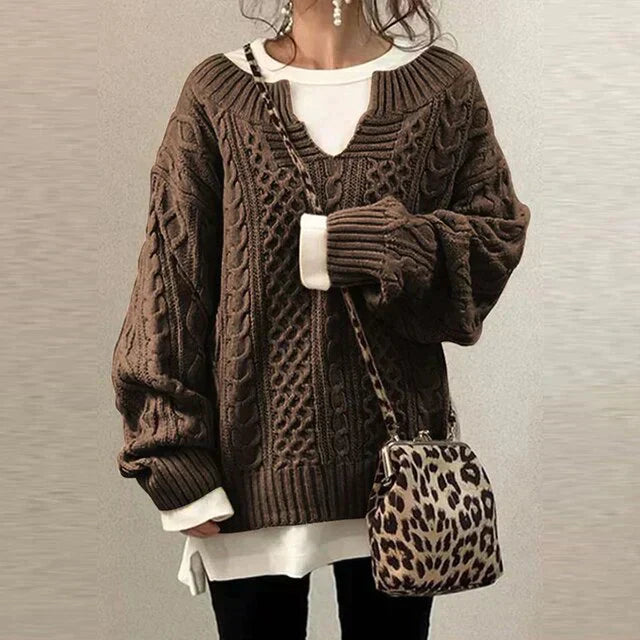 Exclusive knitted cable jumper