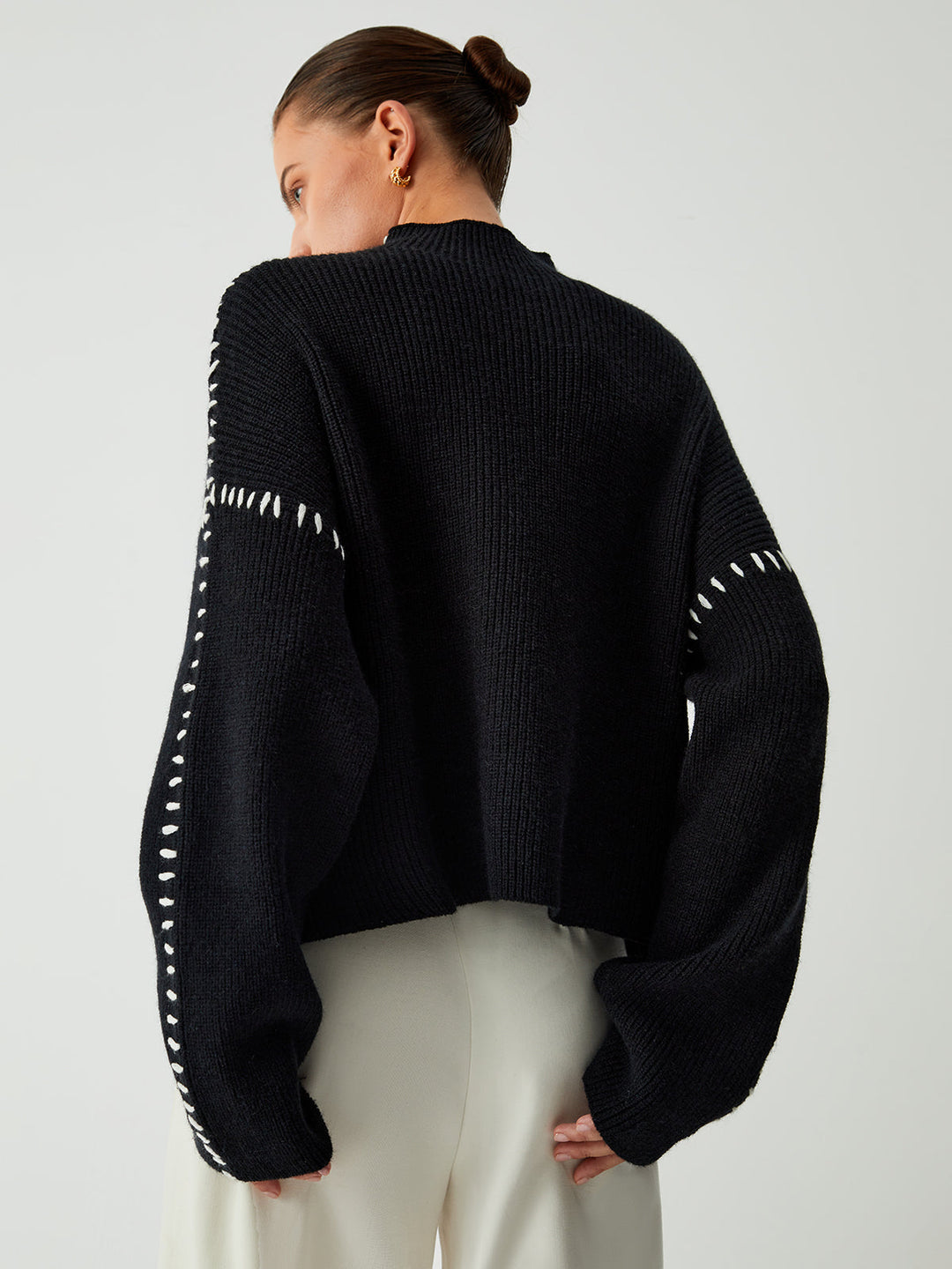 Loose knit oversized jumper