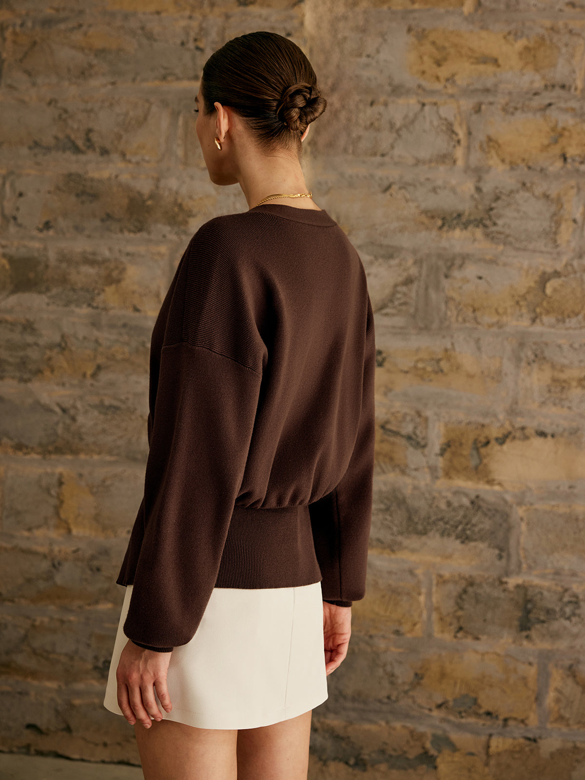 Women's - Elegant Cardigan - Cosy Knit with Button Closure - Stylish Layering Piece