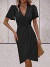 Women's - Elegant Dress - V-Neckline - Chic Style for Any Occasion - Perfect for Your Wardrobe