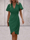 Women's - Elegant Dress - V-Neckline - Chic Style for Any Occasion - Perfect for Your Wardrobe
