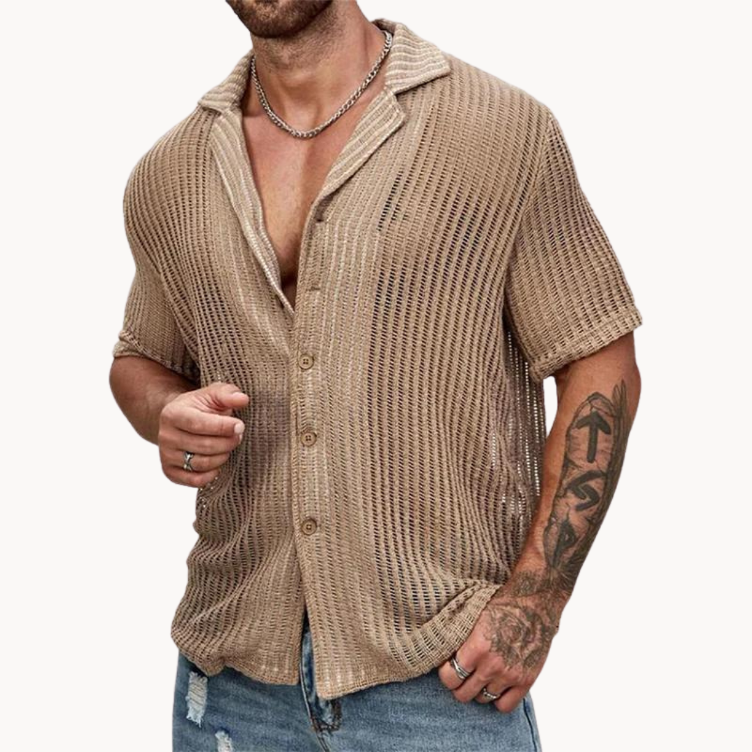 Hollow body knitted shirt