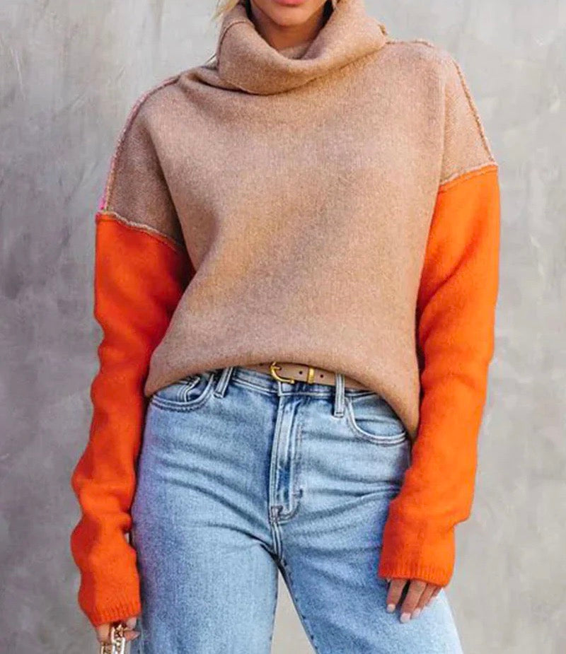 Stunning colour block jumper