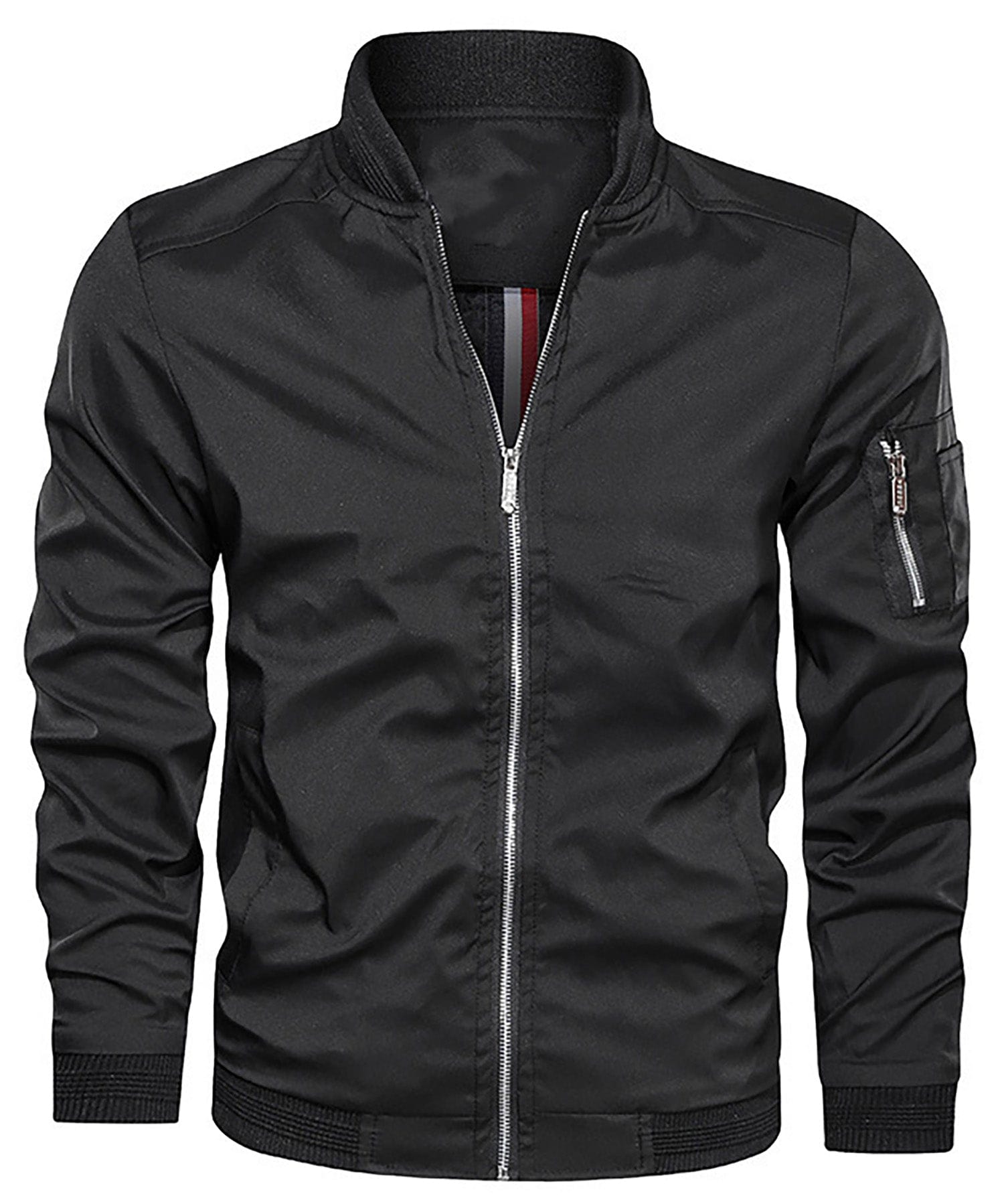 Men's - Stylish Bomber Jacket - Classic Unique Designs - Trendy Outerwear