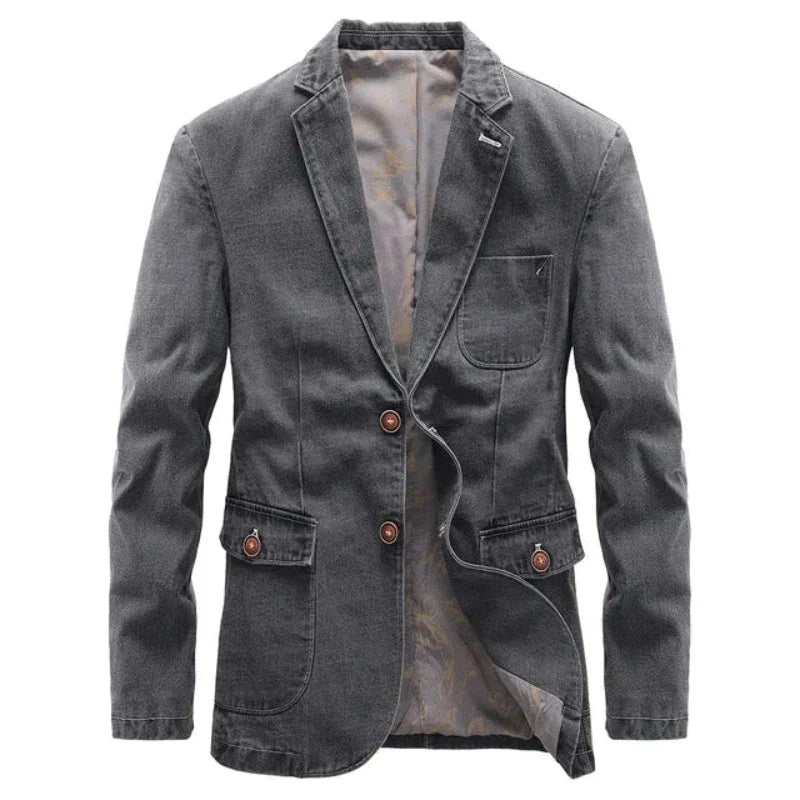 Men's - Denim Jacket - Classic Fit - Stylish & Durable Outerwear