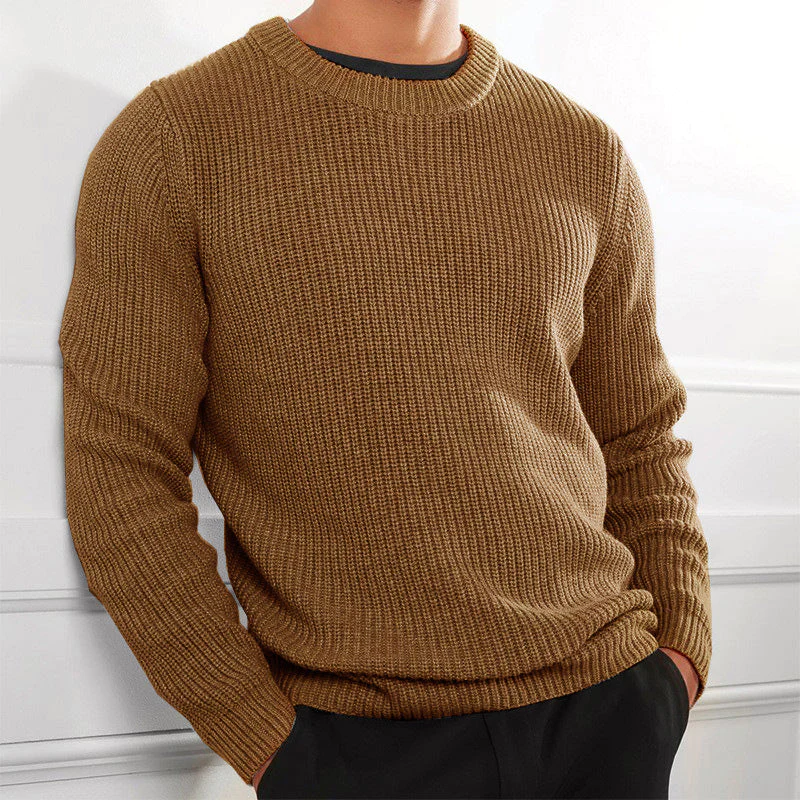 Men's - Autumn Sweater - Breathable Fabric - Comfortable Knit - Perfect for Layering